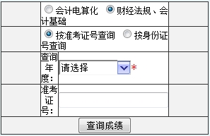 2015年第二季新疆會計從業資格考試成績查詢入口